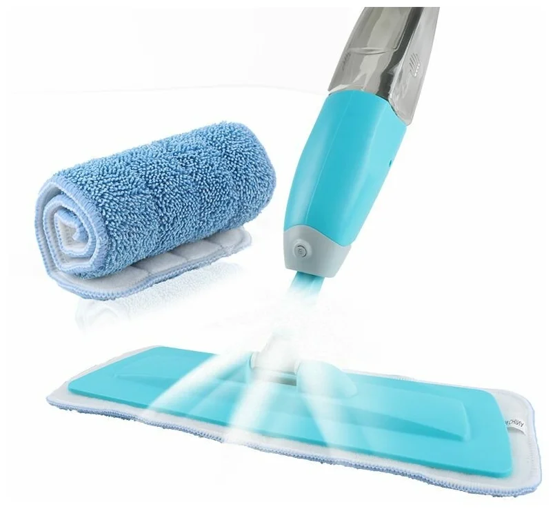 Spray mop с распылителем и насадками - цвет товара: голубой