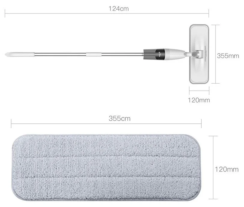 Xiaomi с распылительной системой Deerma Spray Mop TB500 - количество насадок: 1 шт.
