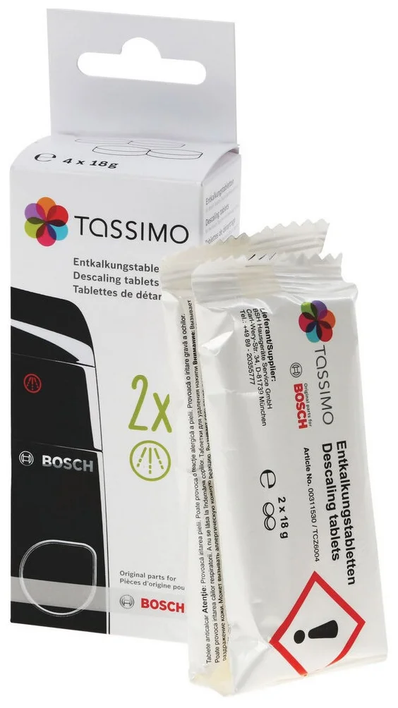 Bosch От накипи для приборов Tassimo TCZ6004 - производитель кофеварки/кофемашины: Bosch
