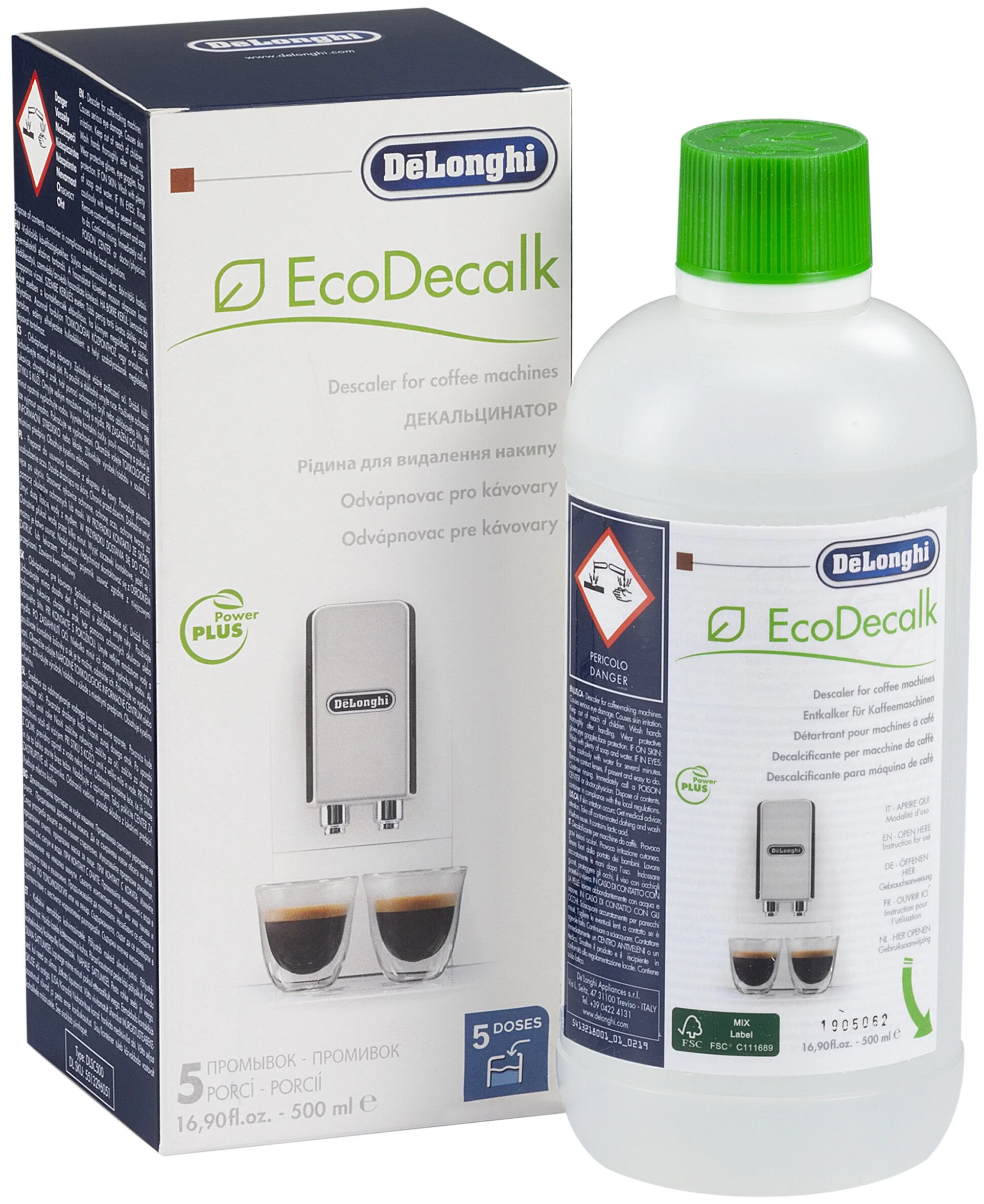 De'Longhi EcoDecalk DLSC500, 500 мл - форма выпуска: жидкость