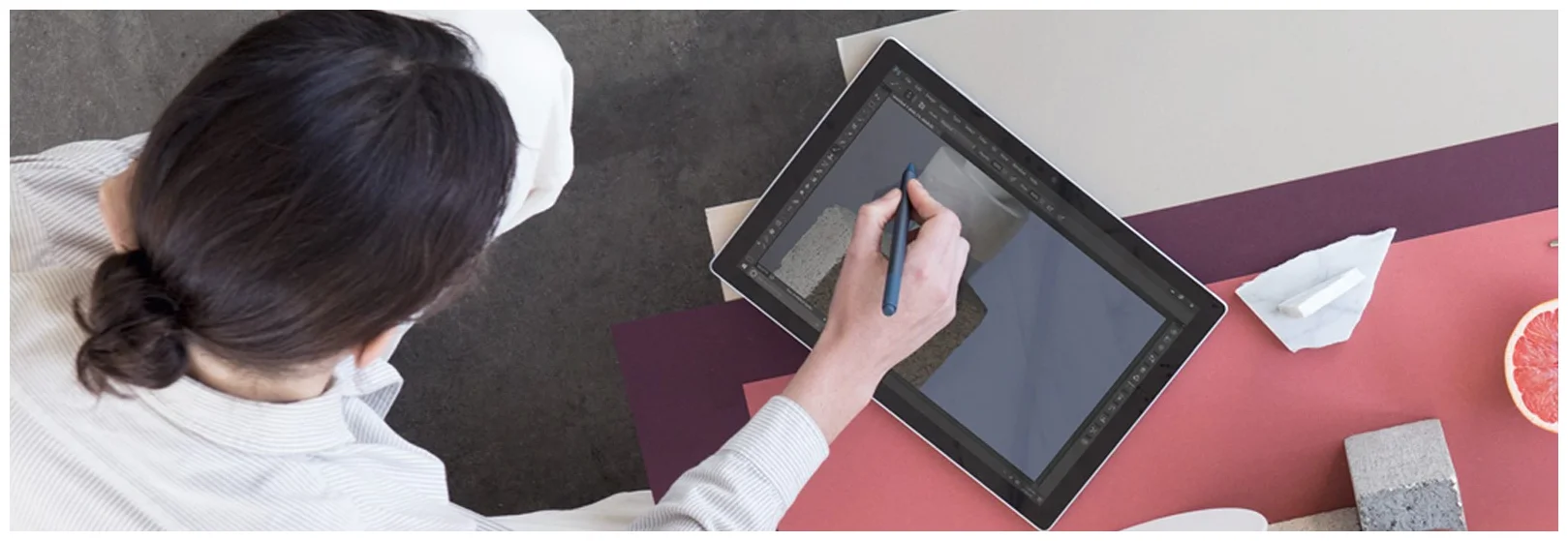 Microsoft Surface Pen - чувствительность к нажатию, уровень: 4096
