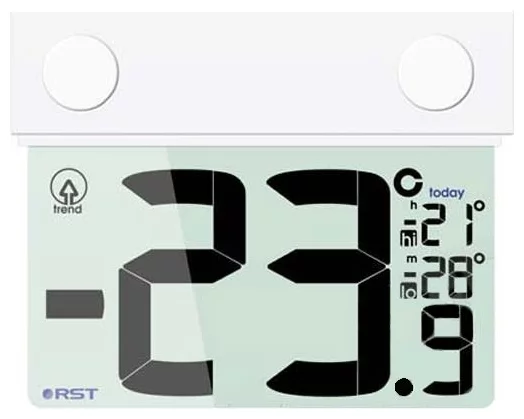 RST 01077 - измерения: температура в помещении, температура на улице