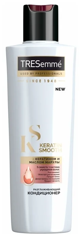 TRESemme Keratin Smooth разглаживающий с кератином и маслом марулы - тип волос: нормальные, сухие, для всех типов