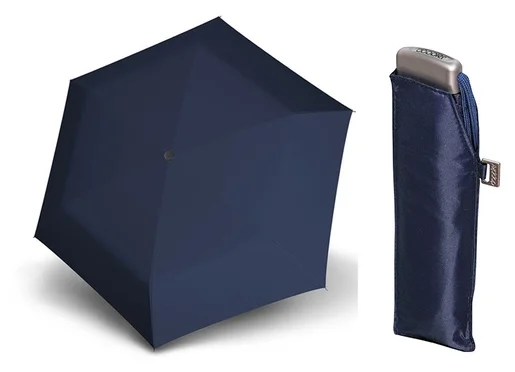 Женский мини-зонт Doppler, 722631DMA, плоский, модель Uni - цвет товара: синий
