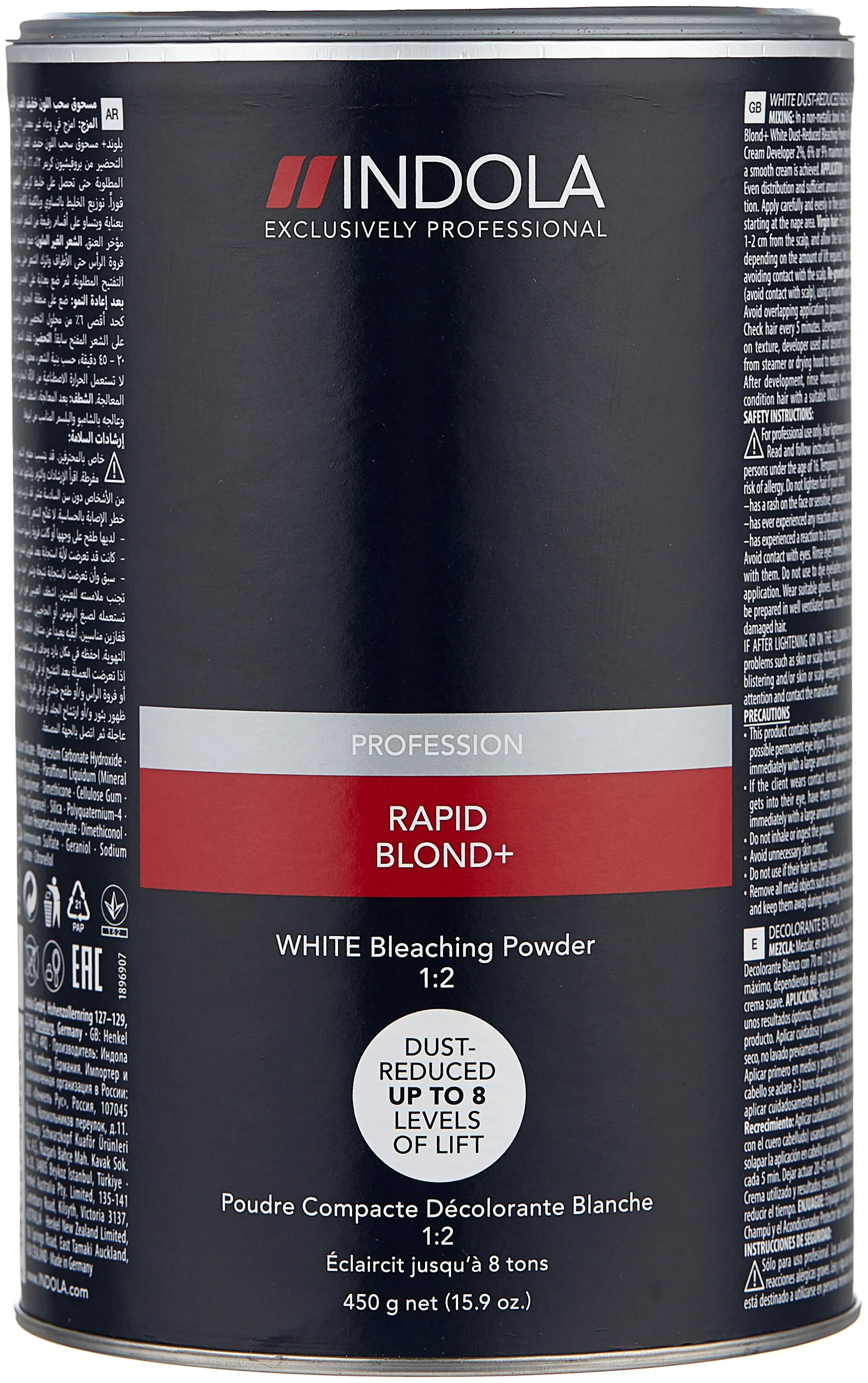 Indola Rapid Blond White - текстура: порошок
