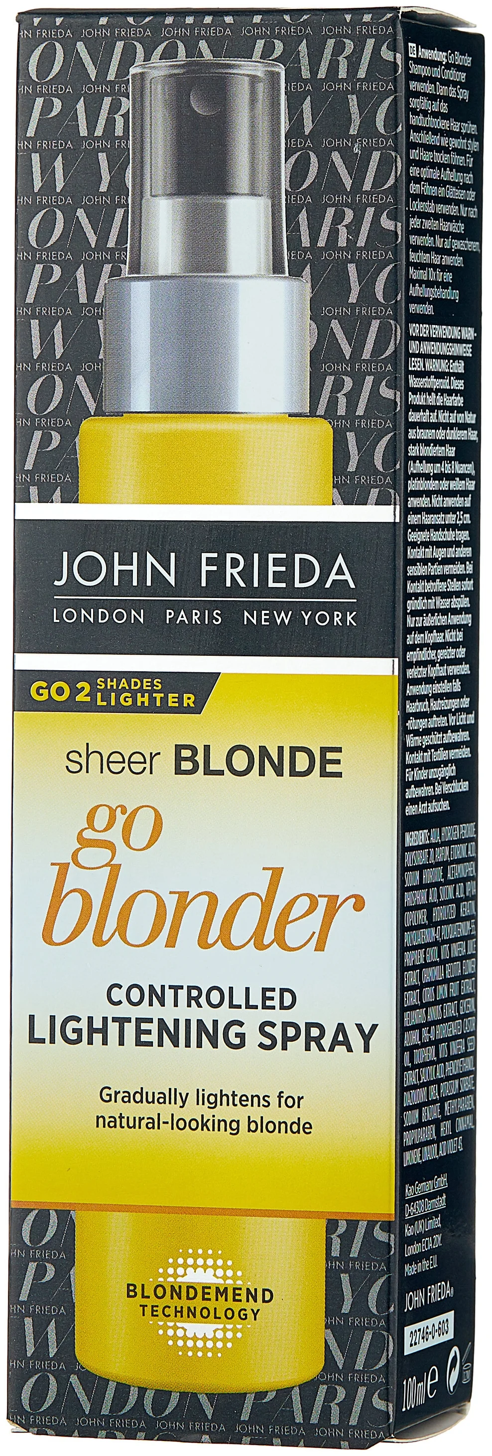 John Frieda Sheer Blonde Go Blonder Controlled lightening - без парабенов