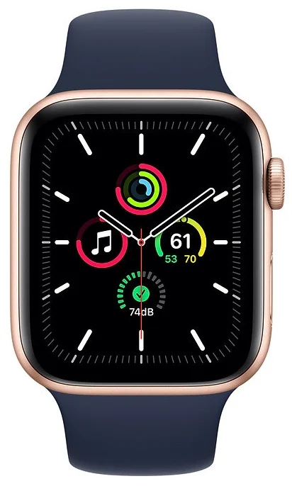 Apple Watch SE GPS Aluminum Case with Sport Band - мониторинг: калорий, физической активности, сна