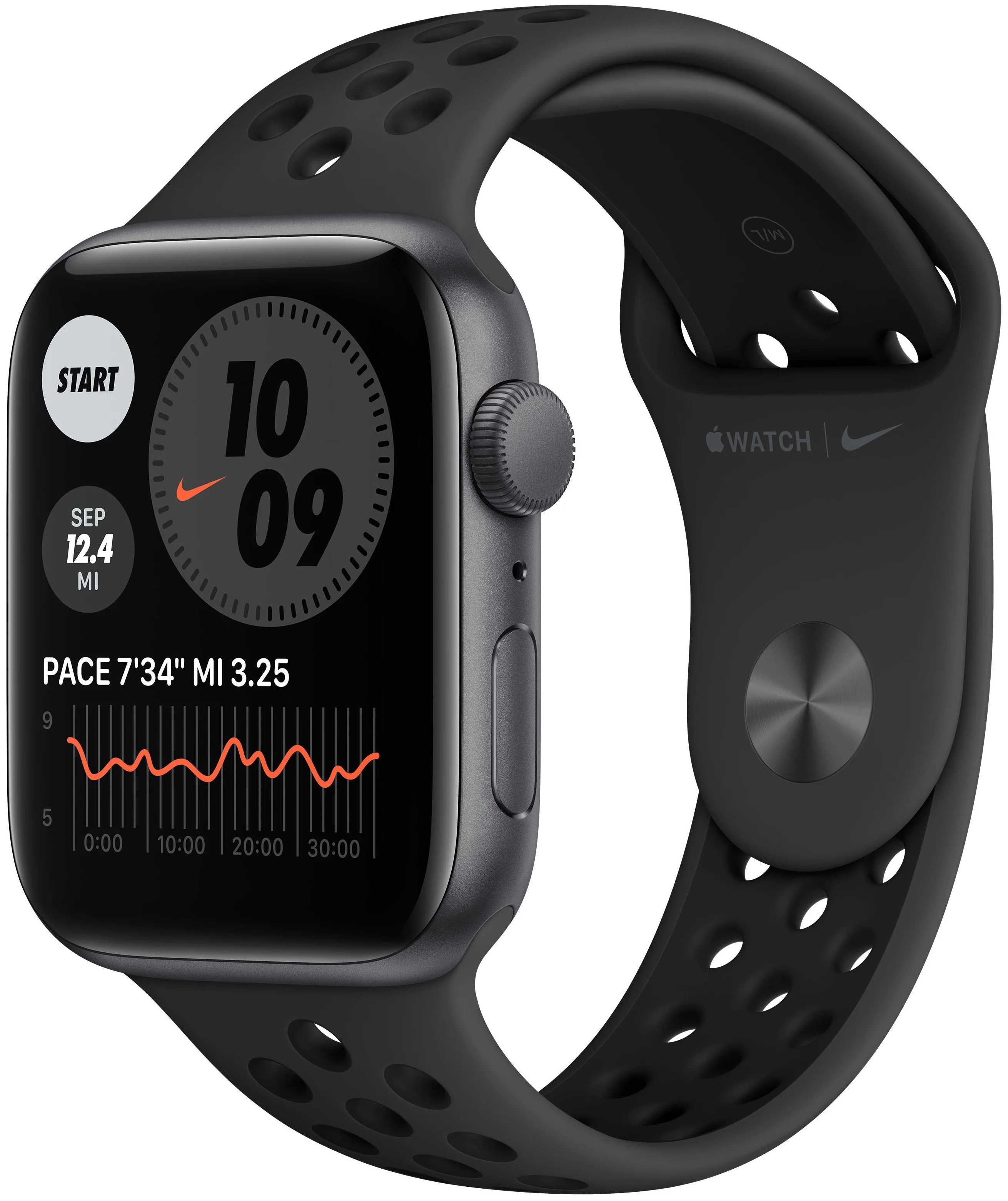 Apple Watch Series 6 GPS 44мм Aluminum Case with Nike Sport Band - материал корпуса: алюминий
