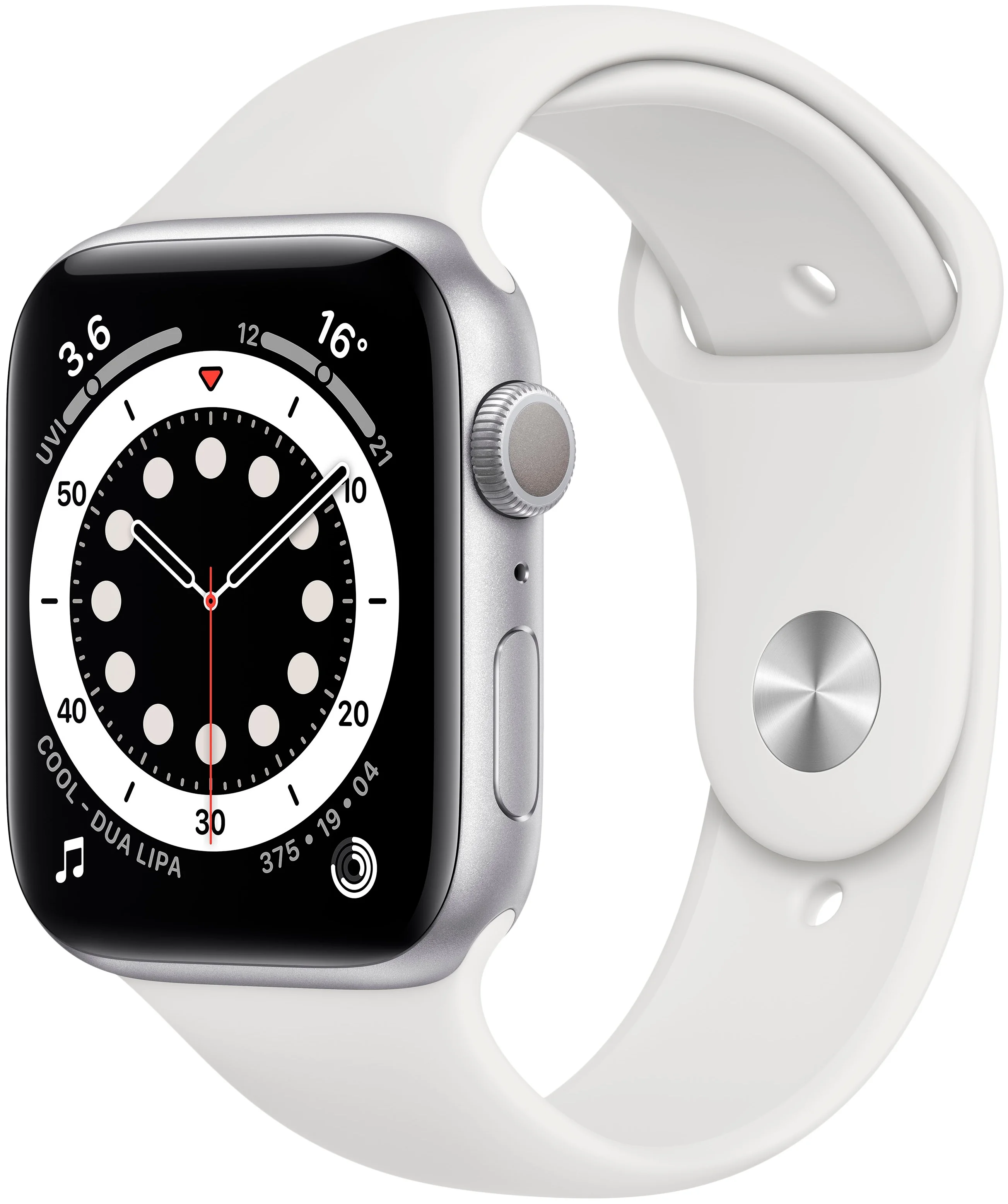 Apple Watch Series 6 GPS 44мм Aluminum Case with Sport Band - совместимость: iOS