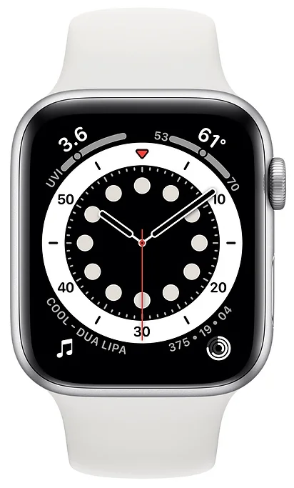 Apple Watch Series 6 GPS 44мм Aluminum Case with Sport Band - водонепроницаемость: WR50 (5 атм)