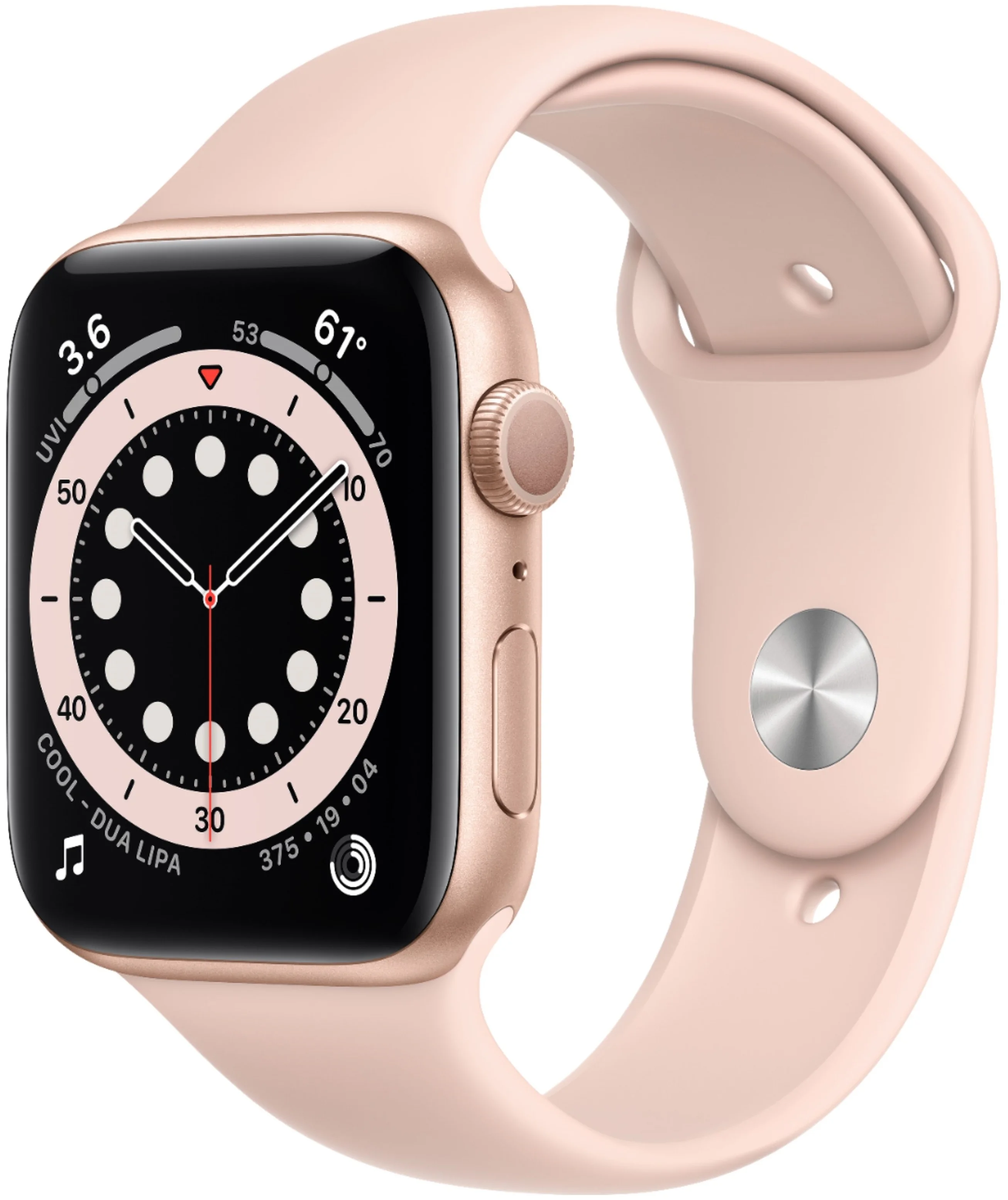 Apple Watch Series 6 GPS 44мм Aluminum Case with Sport Band - звонки: возможность ответа