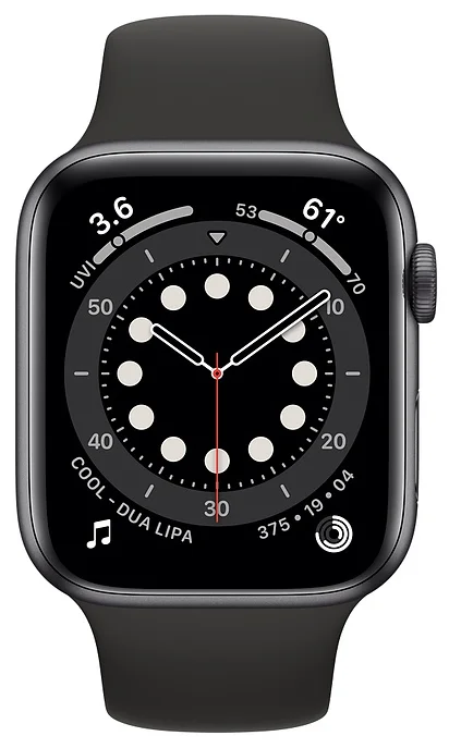 Apple Watch Series 6 GPS 44мм Aluminum Case with Sport Band - вес: 36.5 г