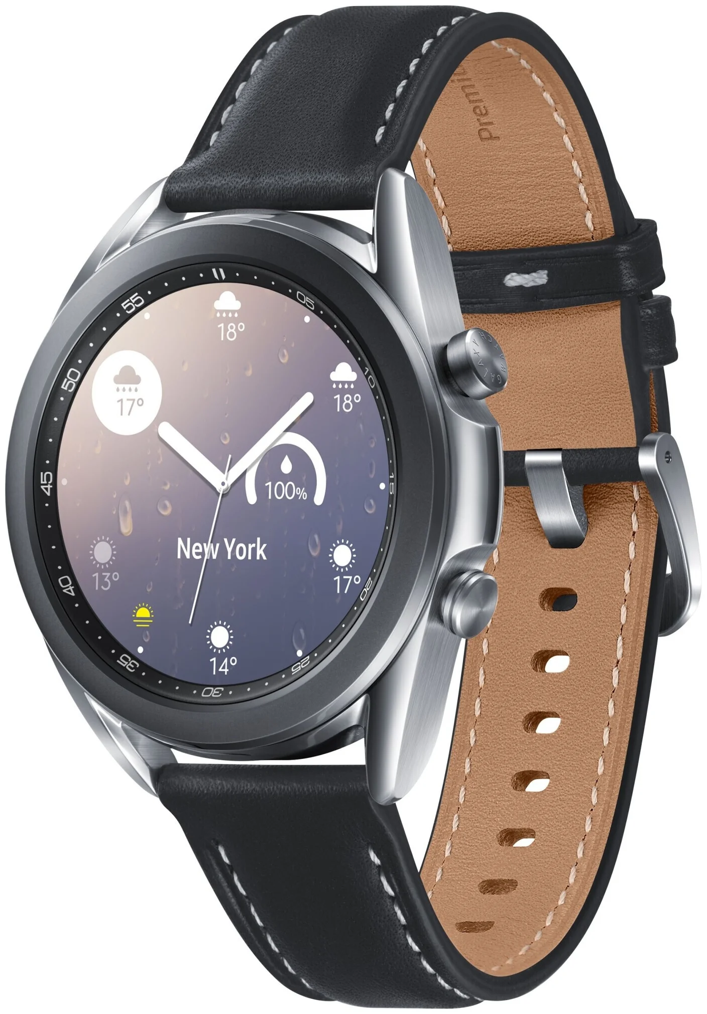 Samsung Galaxy Watch3 41мм - датчики: акселерометр, гироскоп, высотомер, пульсометр с постоянным измереним пульса, ЭКГ, тонометр