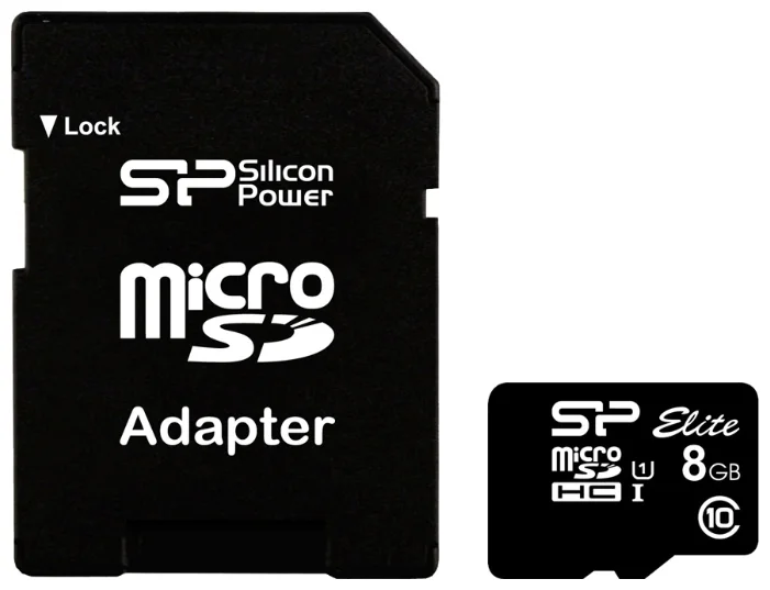 Silicon Power ELITE microSDHC UHS Class 1 Class 10 + SD adapter - класс скорости: Class 10