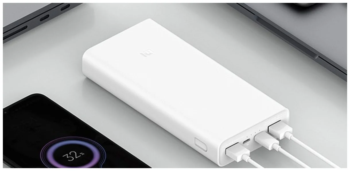 Xiaomi Mi Power Bank 3 (PLM18ZM) - вход: micro USB или USB Type-C
