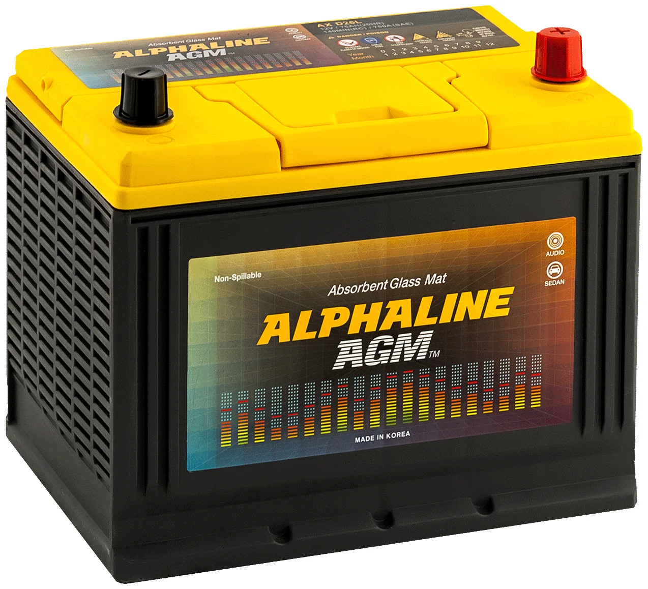 AlphaLine AGM 75 (AX D26L) - тип аккумулятора: гибридный