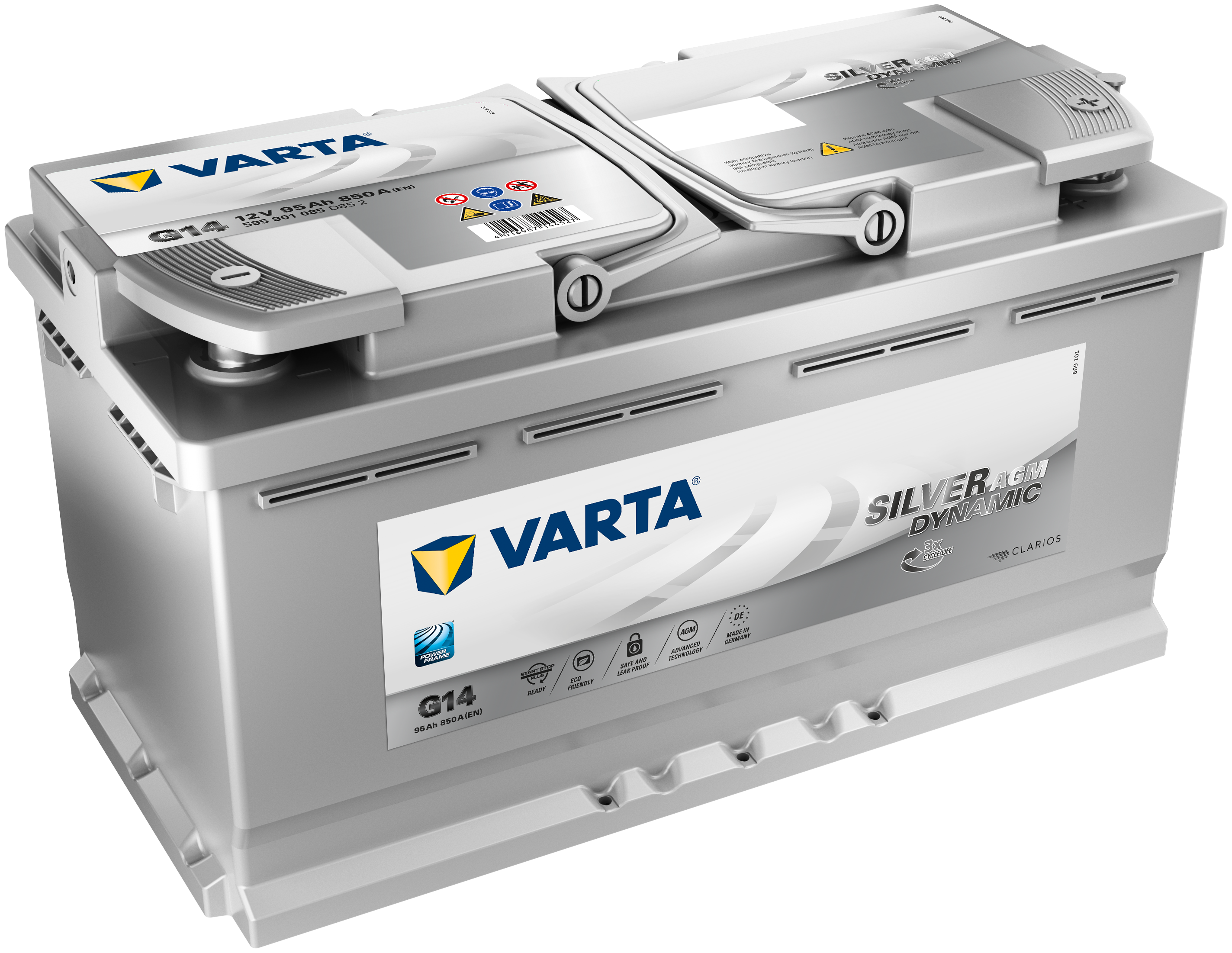 VARTA Silver Dynamic AGM G14 (595 901 085) - тип аккумулятора: гелевый