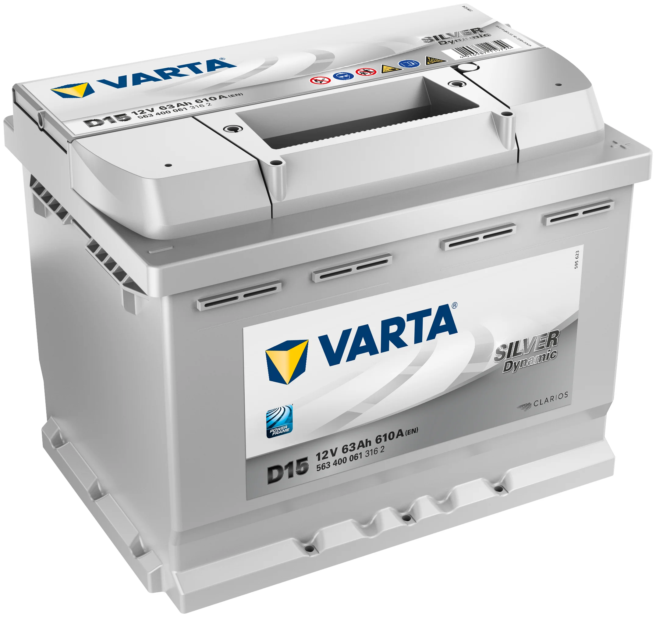 VARTA Silver Dynamic D15 (563 400 061) - тип аккумулятора: кальциевый