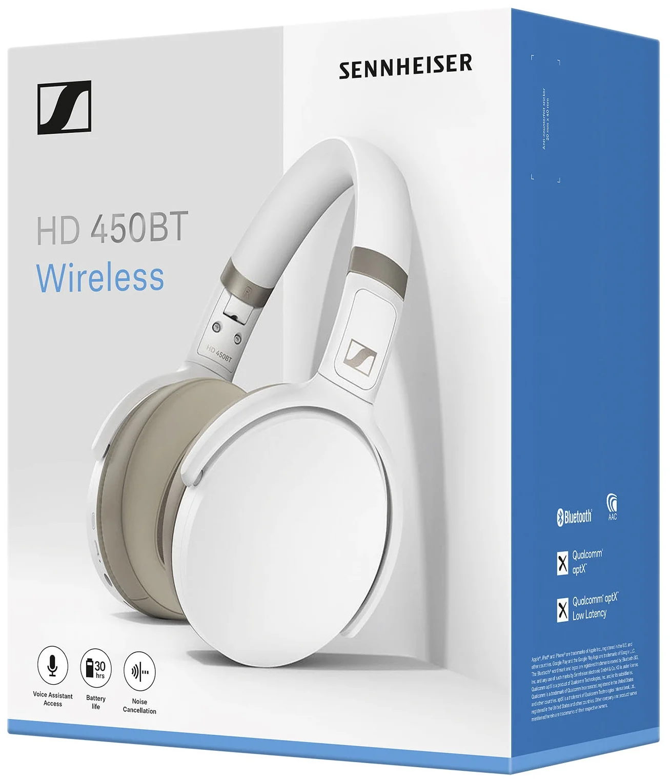 Sennheiser HD 450BT - чувствительность: 108 дБ