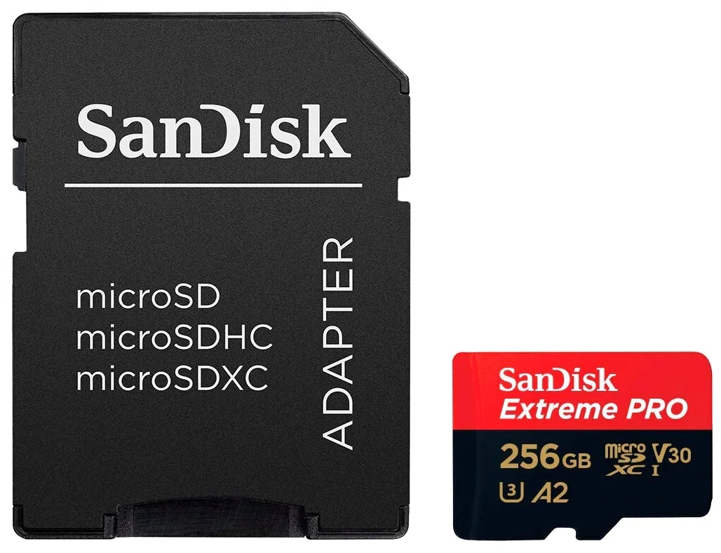 SanDisk Extreme Pro microSDXC Class 10 UHS Class 3 V30 A2 170MB/s - тип карты памяти: microSDXC