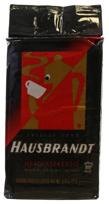Hausbrandt "Nero" - степень обжарки: темная