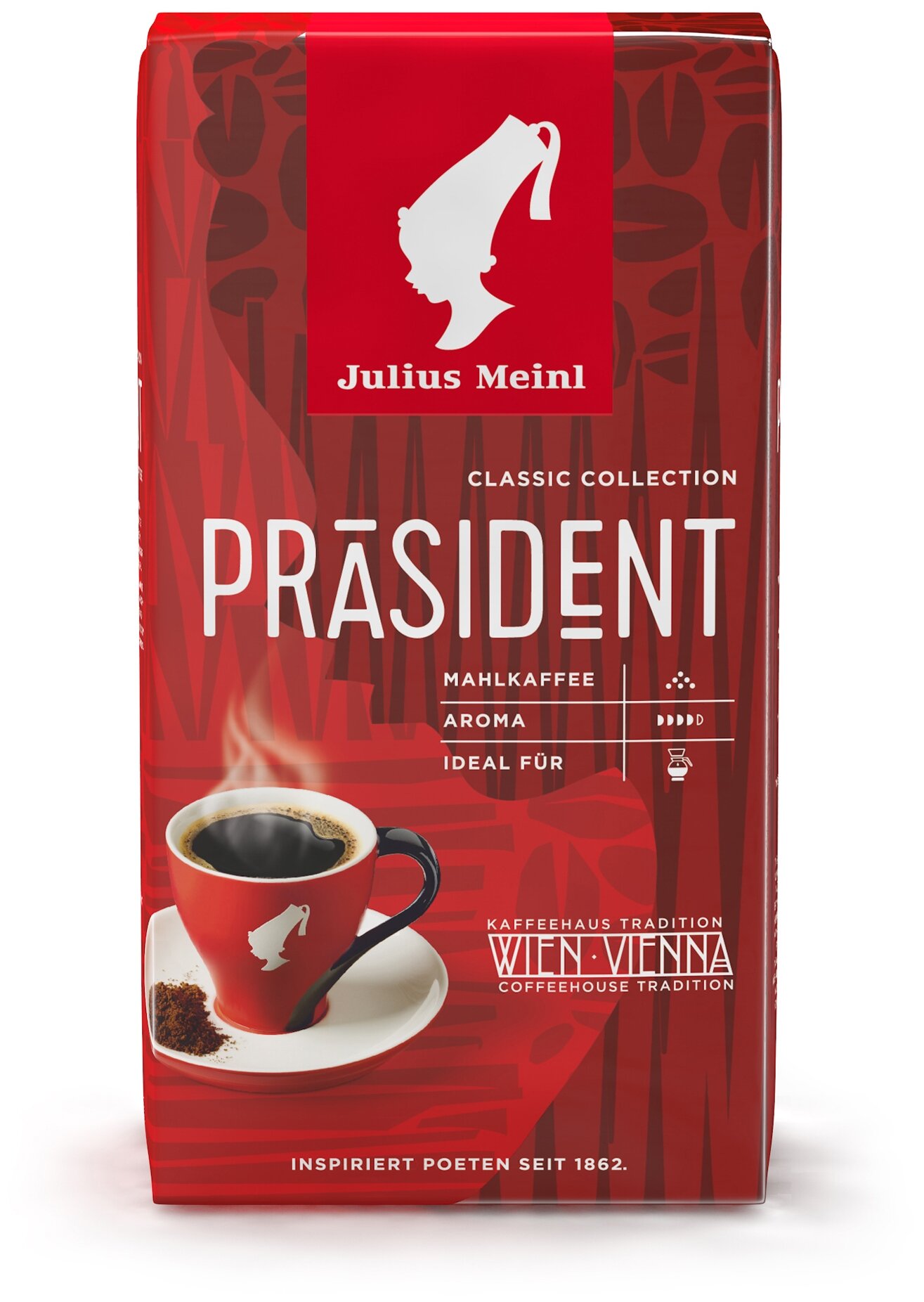 Julius Meinl "President" - вид зерен: арабика/робуста
