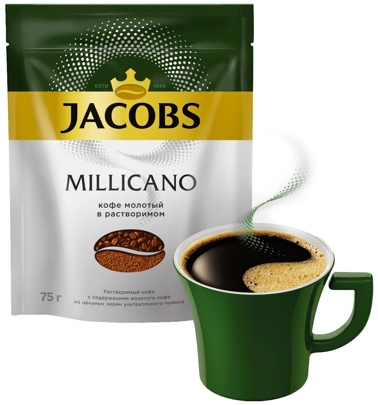 Jacobs "Millicano" - степень обжарки: средняя