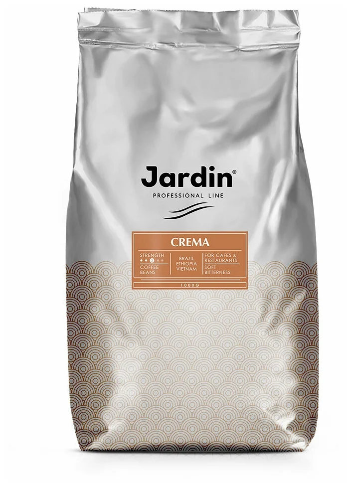 Jardin "Crema" - вид зерен: смесь арабики и робусты