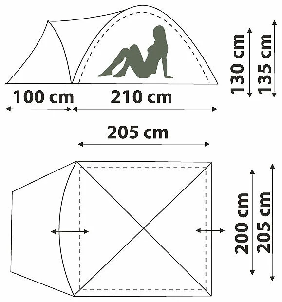 Canadian Camper KARIBU 3 - водостойкость дна: 6000 мм в. ст