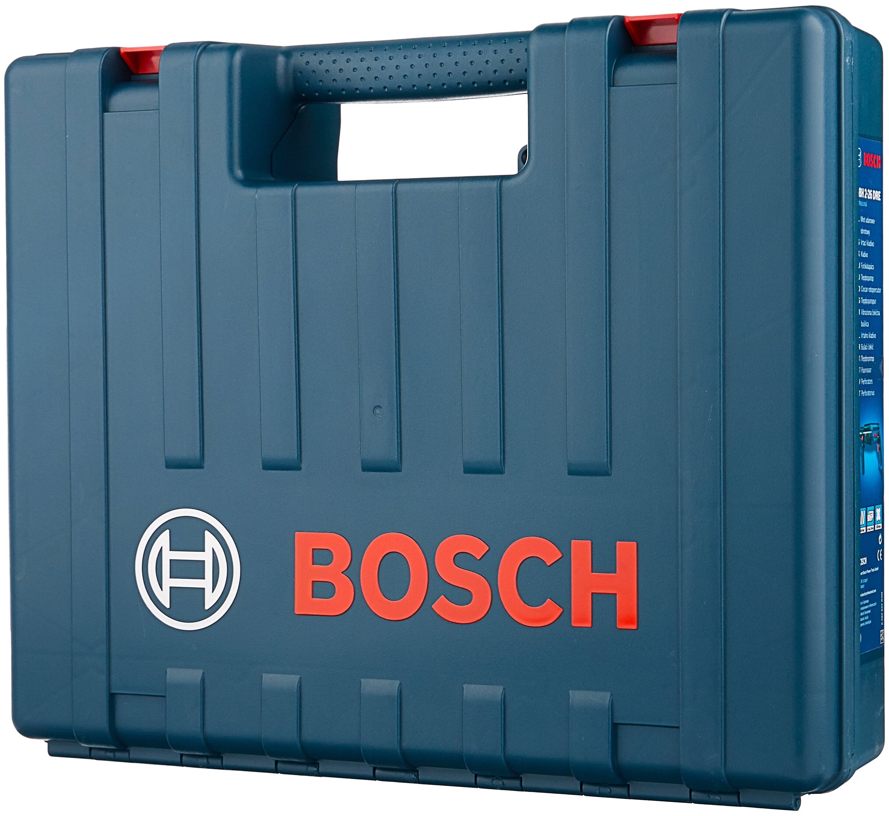 BOSCH GBH 2-26 DRE, 800 Вт - особенности конструкции: предохранительная муфта, фиксация шпинделя, блокировка кнопки включения