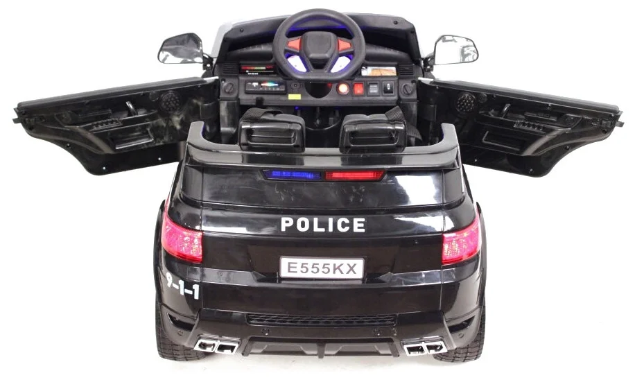 RiverToys Police E555KX - колеса: резина, 4 шт.