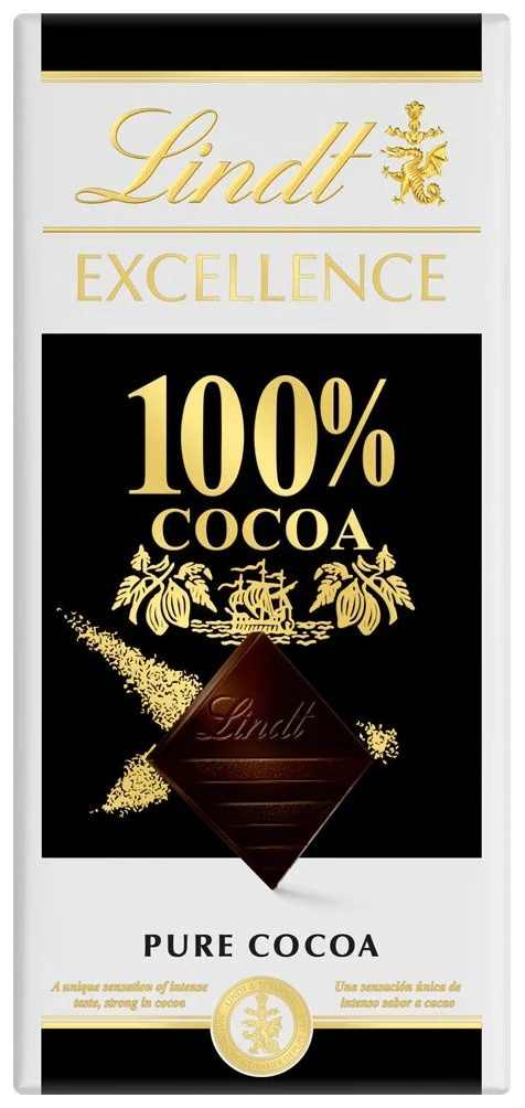 Lindt "Excellence 100%" - вид шоколада: горький