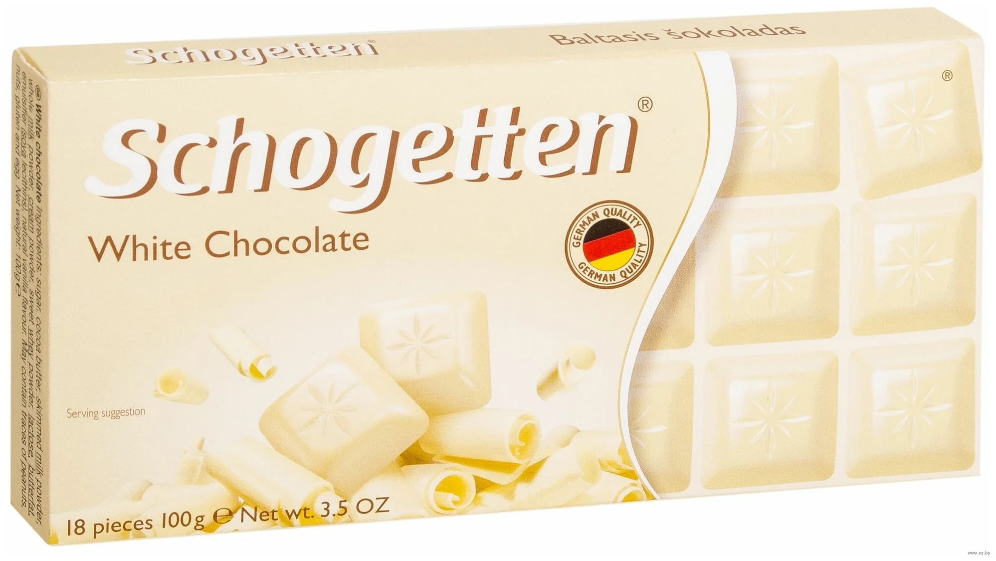 Schogetten "White" - не содержит: пальмовое масло