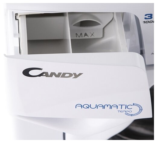 Candy Aqua 135D2 - доп.функции: контроль за уровнем пены, выбор температуры стирки, контроль баланса, отложенный старт, интеллектуальное управление стиркой, выбор скорости отжима