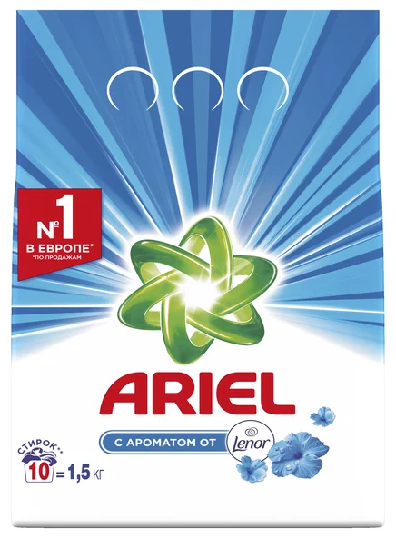 Ariel Touch of Lenor Fresh - содержит: энзимы, кондиционер, отбеливатель