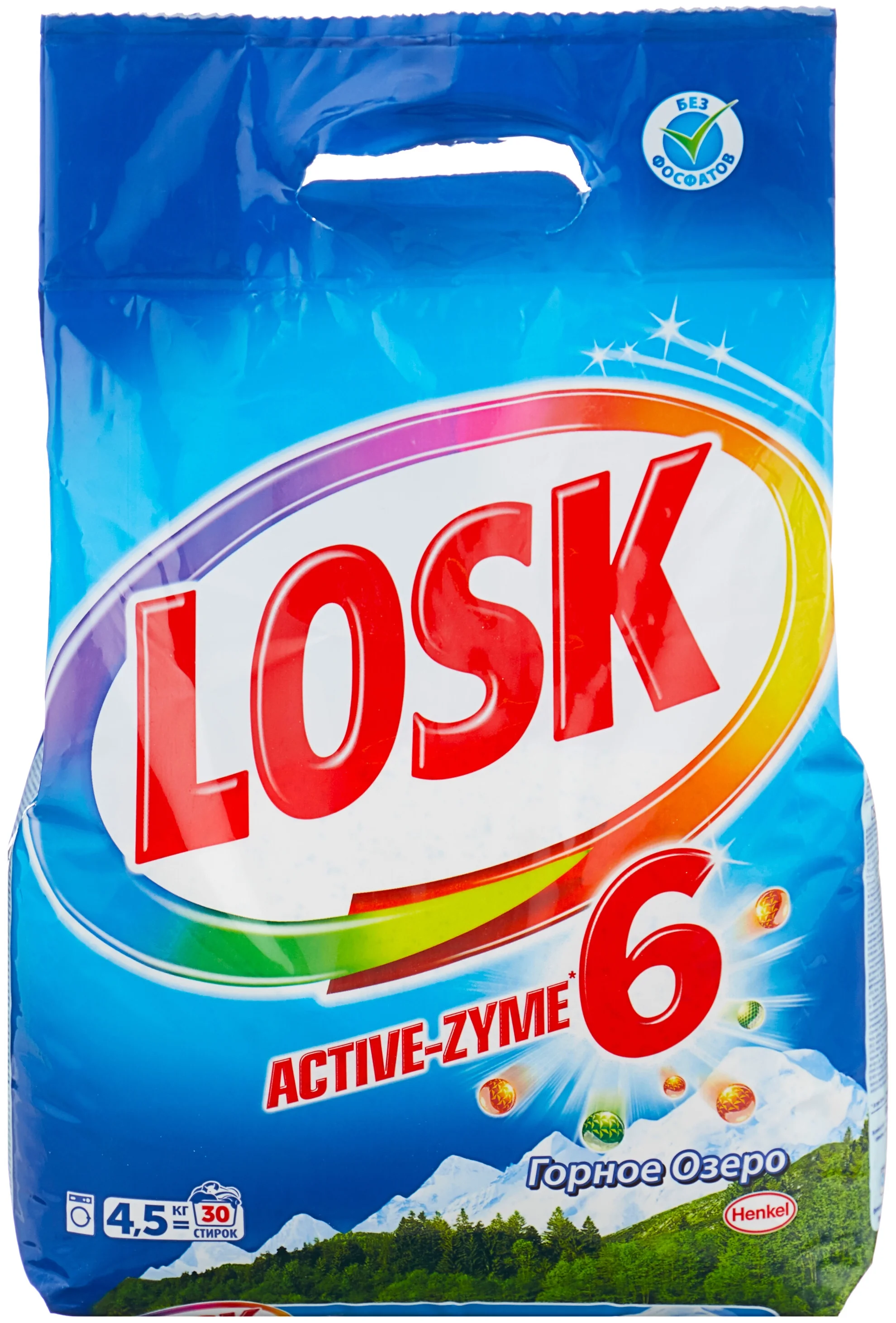 Losk "Горное озеро" - назначение: для хлопковых тканей, для синтетических тканей, для белых и светлых тканей