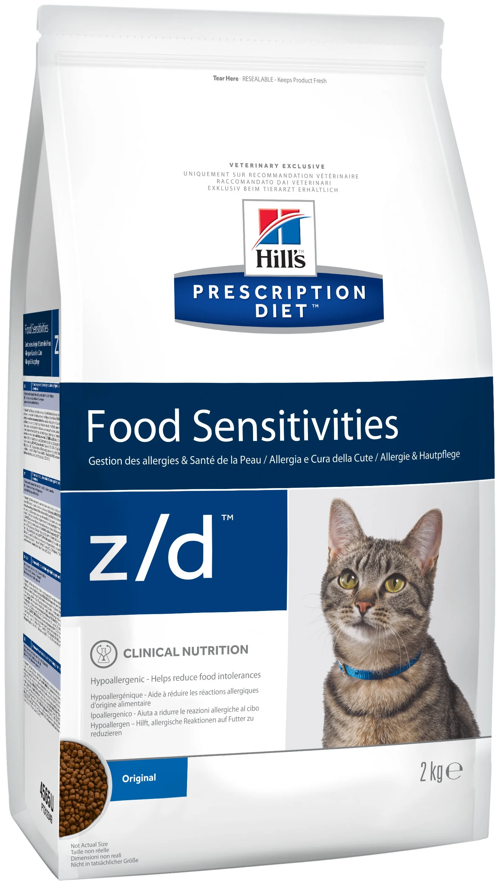 Hill's "Prescription Diet z/d Food Sensitivities"  - особые потребности: гипоаллергенный