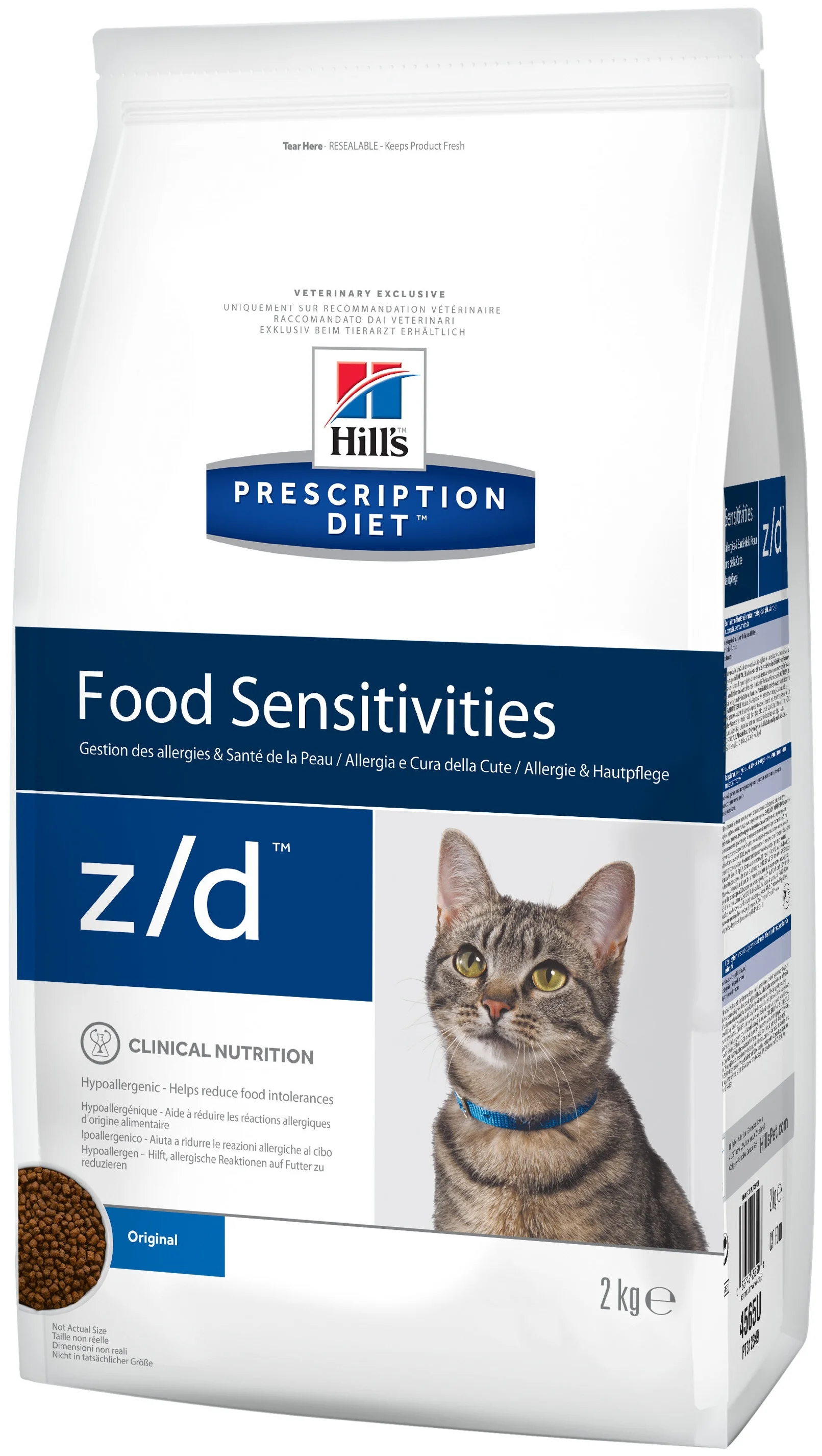 Hill's "Prescription Diet z/d Food Sensitivities"  - класс ингредиентов: премиум