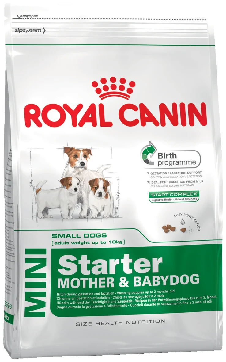 Royal Canin "Mini Starter Mother & Babydog" - особые потребности: при чувствительном пищеварении, для беременных/кормящих