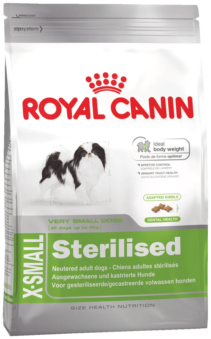 Royal Canin "X-Small Sterilised" - особые потребности: для стерилизованных/кастрированных