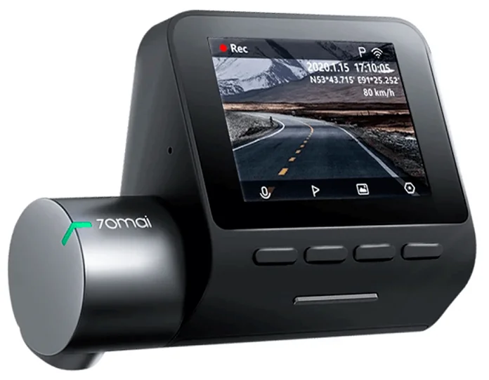 70mai Dash Cam Pro Plus A500 - экран 2" с разрешением 480×360