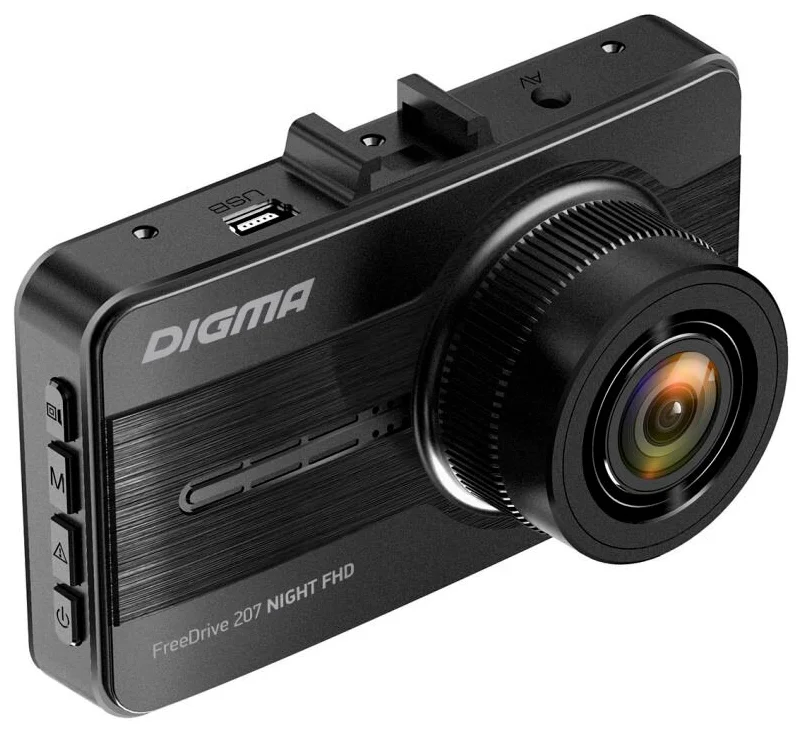 DIGMA FreeDrive 207 NIGHT FHD - размеры 90х36х52 мм