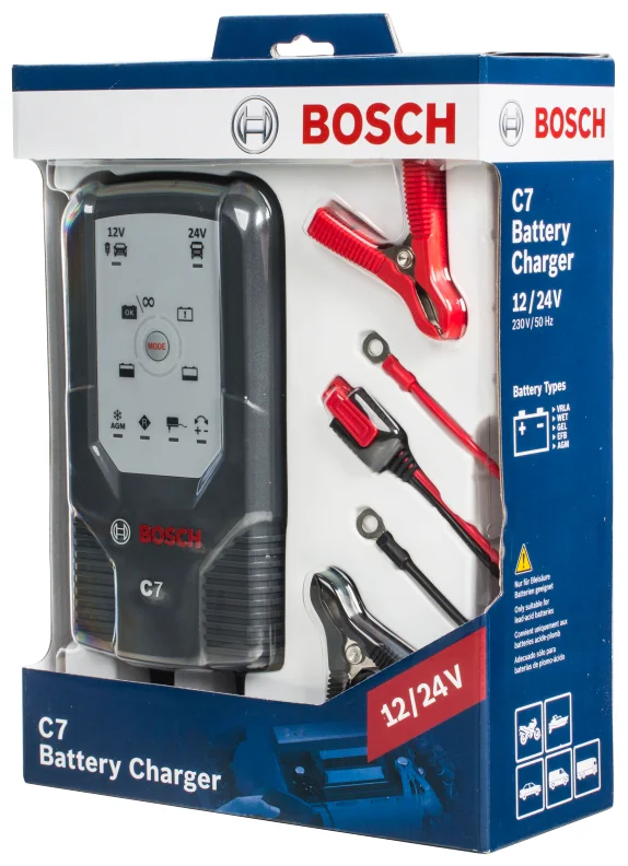 Bosch C7 - мощность при зарядке до 135 Вт