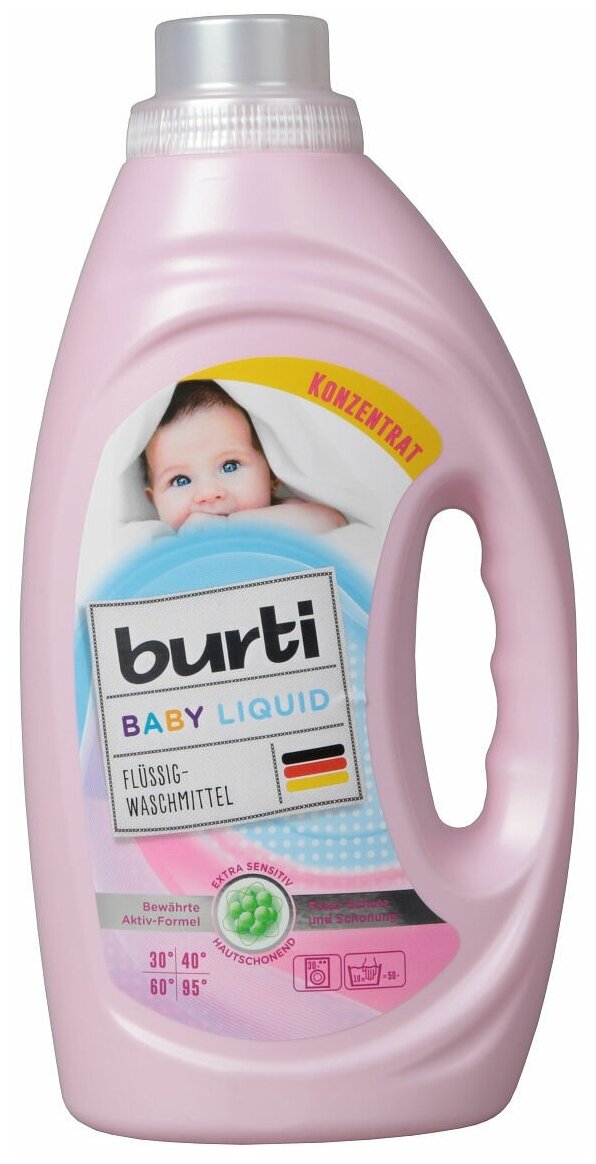 Burti Baby Liquid - тип стирки: машинная, ручная