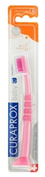 Curaprox c гуммированной ручкой - для прорезывающихся зубов, для молочных зубов