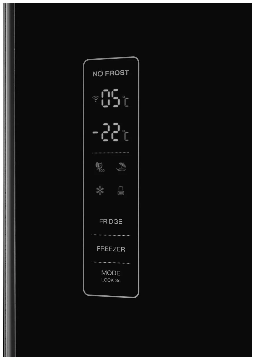 Weissgauff WCD 486 NFB - объем холодильной камеры: 268 л