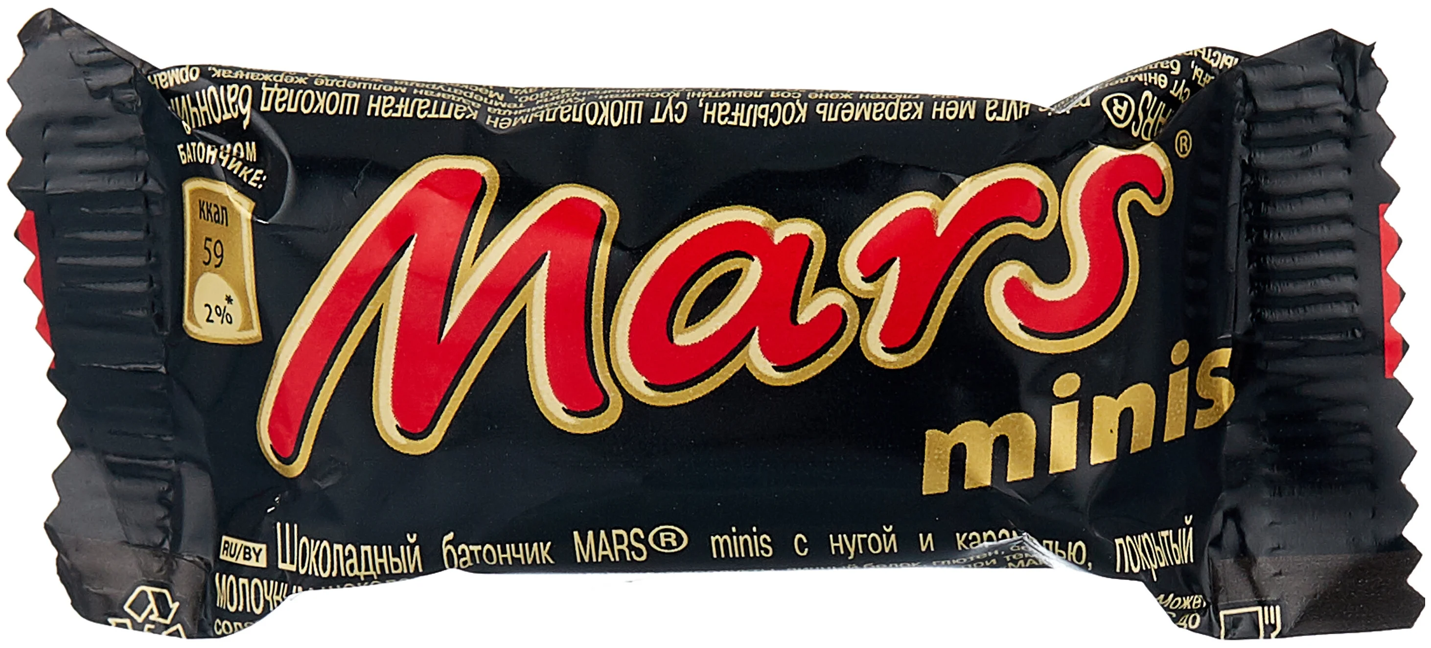 Mars minis - вкус начинки: карамельный, шоколадный