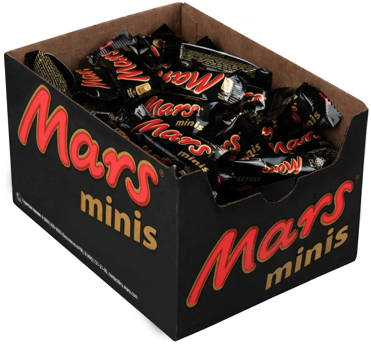 Mars minis - жиры в 100 г: 17.7 г