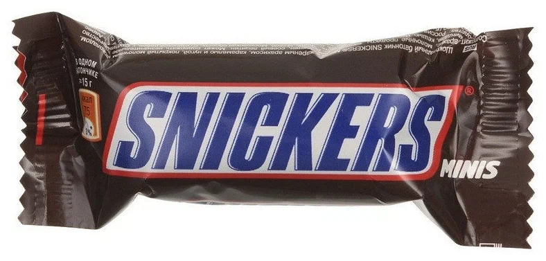 Snickers minis - вкус начинки: карамельный, шоколадный