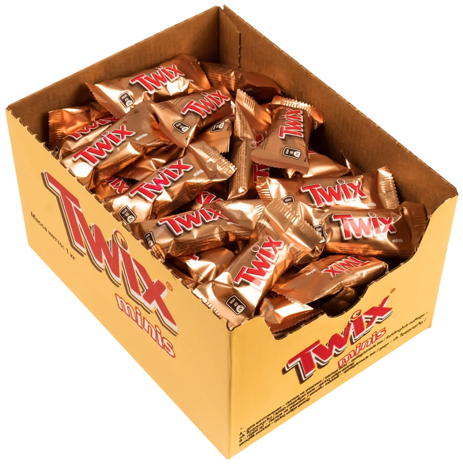 Twix minis - вид конфет: батончики